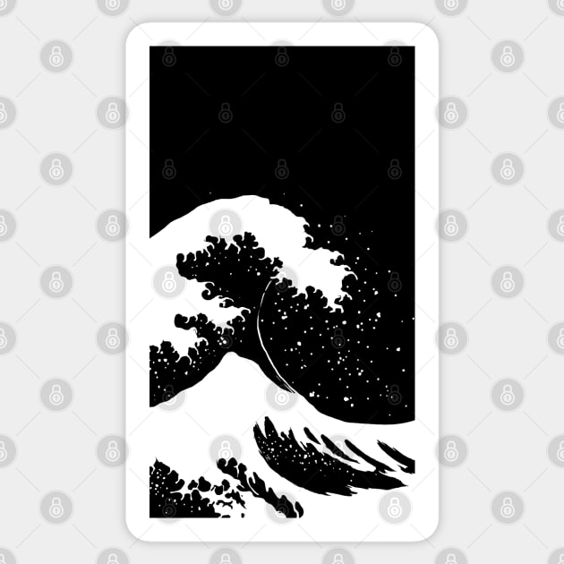 wave wite Sticker by ElizabethNspace